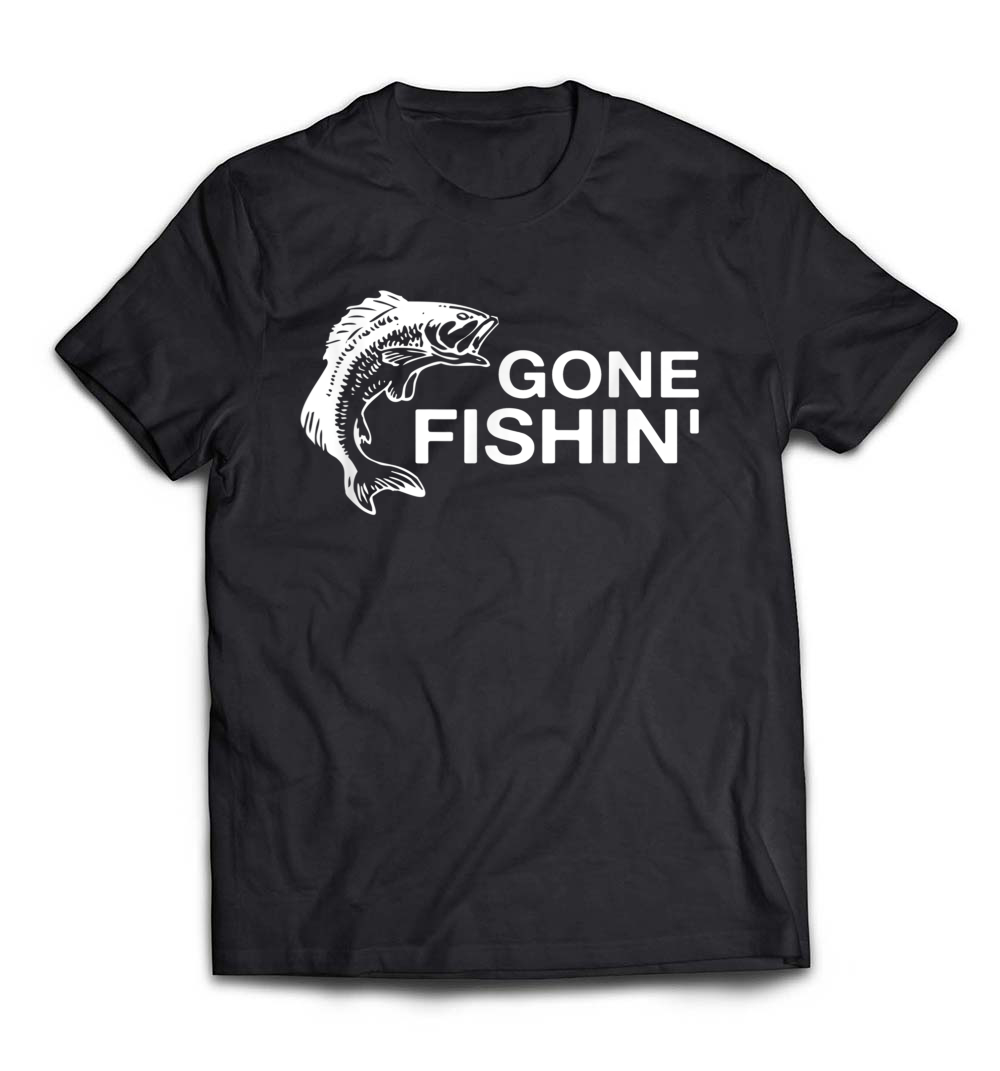 Gone Fishin’ Funny Bass Fishing T-Shirt: A Playful Tribute to Anglers